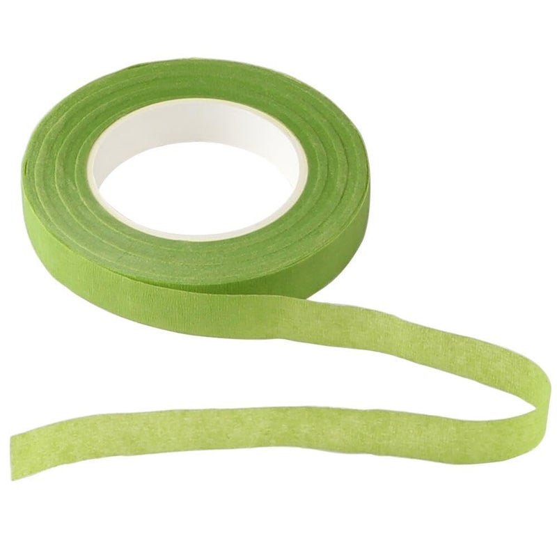 KAKULO Floral Tape 1/2inch Flower Tape for Wreath Floral Arranging Stem Wrap Wedding Bouquet Craft (Yellow Green) - Image 1